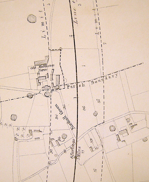 Hoe lodge 1845 map