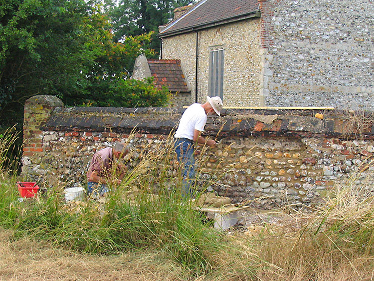 repairing the wall